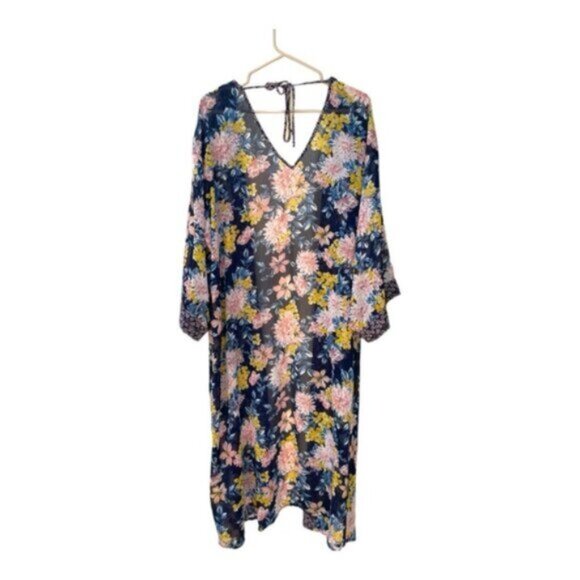 Xhilaration Floral Midi Length Kimono Size XXL - Picture 3 of 9